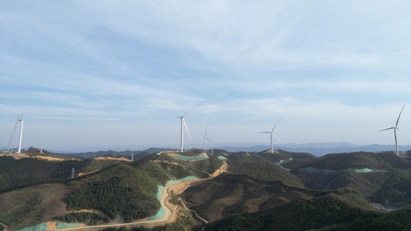 點亮綠色未來！廣西田林100MW風電項目全容量并網(wǎng)