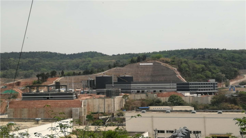 成都中心城區餐廚垃圾無害化處理邊坡支護工程竣工