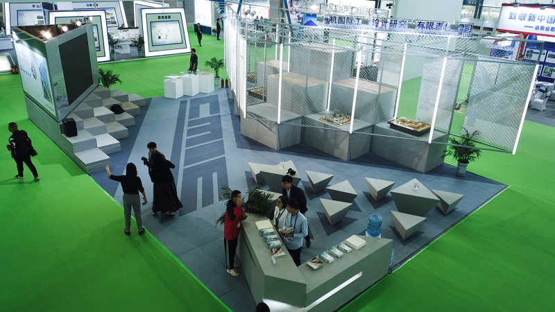 2019筑博會中機國際精彩亮相，省長許達哲親臨展位參觀調研