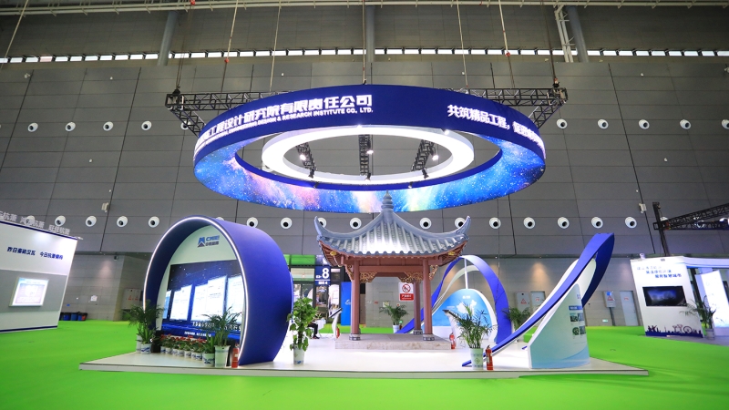 新材料仿古建筑首次亮相！中機國際參加2021年中國筑博會