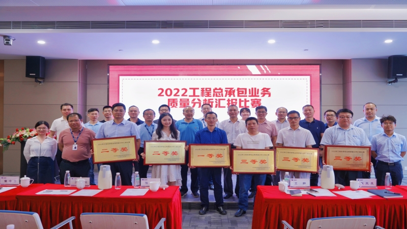 “夯實質量基石 強化質量創新 打造質量優勢”——中機國際2022年“質量月”系列活動之工程總承包業務質量分析匯報比賽圓滿落幕