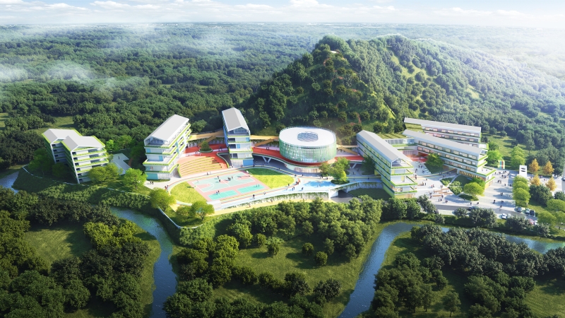 游嬉臺，彩虹環(huán)，育人山房似家還——張家界市特殊教育學(xué)校易址新建項(xiàng)目