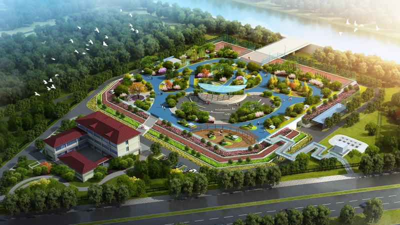 廣東省肇慶新區半地下式污水處理廠