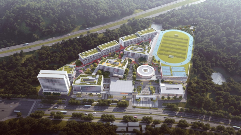 書山學徑、智谷疊蔭——韶關市華明高級中學